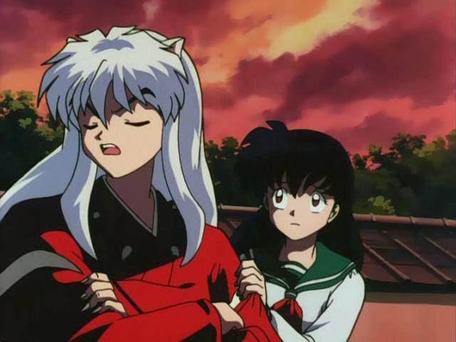 Otaku Gallery  / Anime e Manga / Inu-Yasha / Screen Shots / Episodi / 013 - L`enigma della luna nuova! Inuyasha dai capelli neri! / 067.jpg